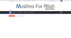 Desktop Screenshot of muslimsforallah.com